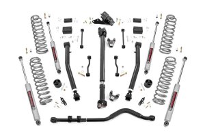 Jeep Wrangler Suspension Lift Kit - Front + Rear - Rough Country - 3.5 Inch Lift Kit | Adj LCA | FR D/S - '18-'23
